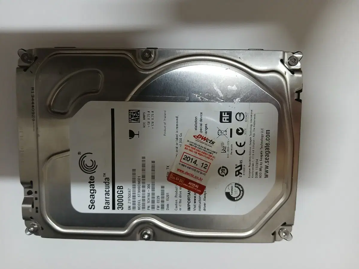 Seagate 3tg 하드 중고 팝니다.